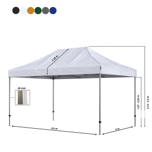 Stand Up folding tent Complete 3x4.5m Premium Plus