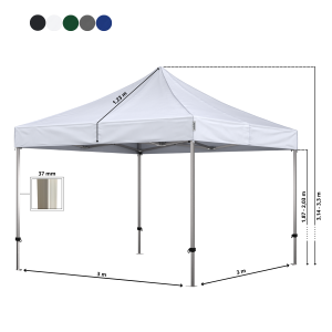 Stand Up Folding Tent Complete 3x3m Premium